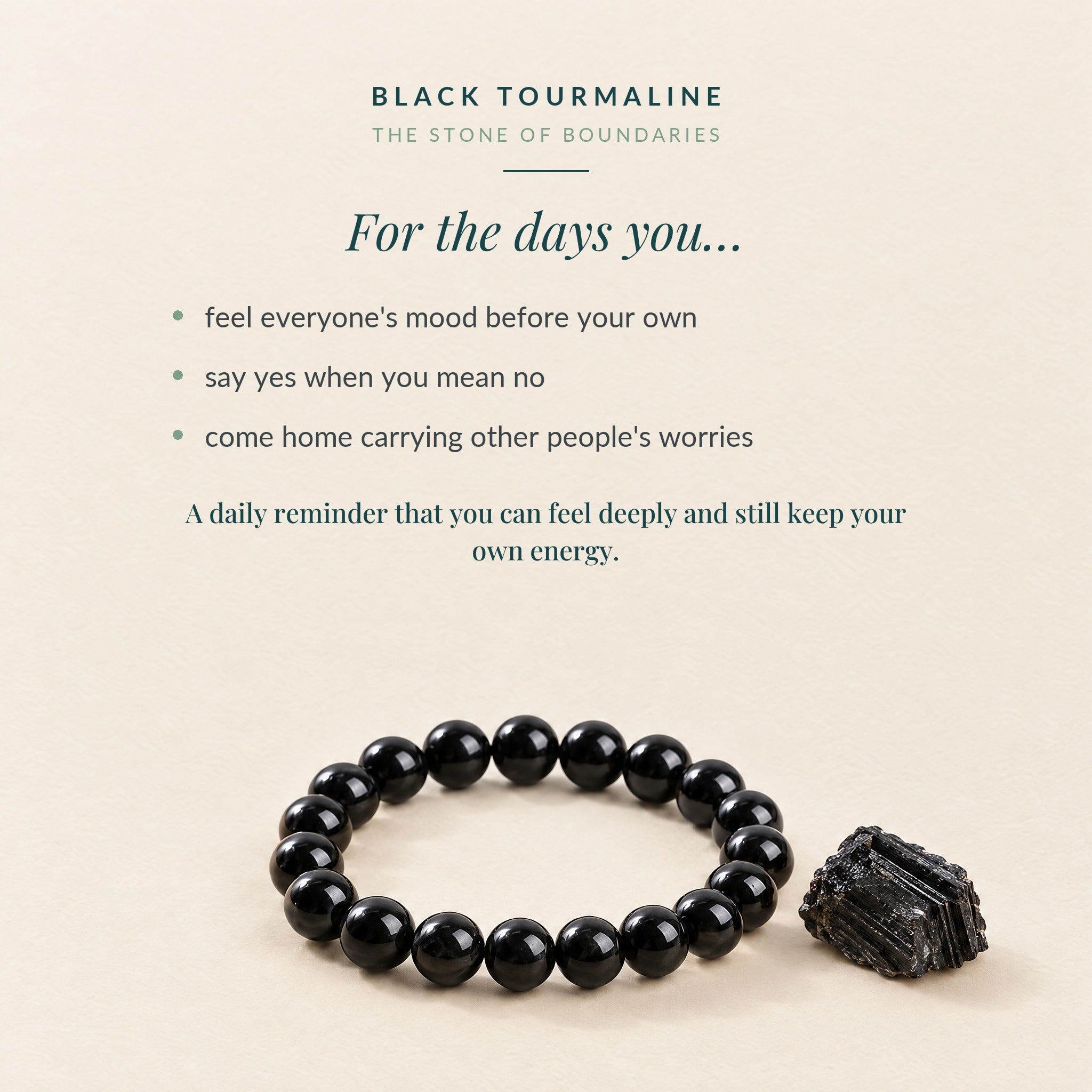 What black tourmaline is for, with three everyday moments it supports