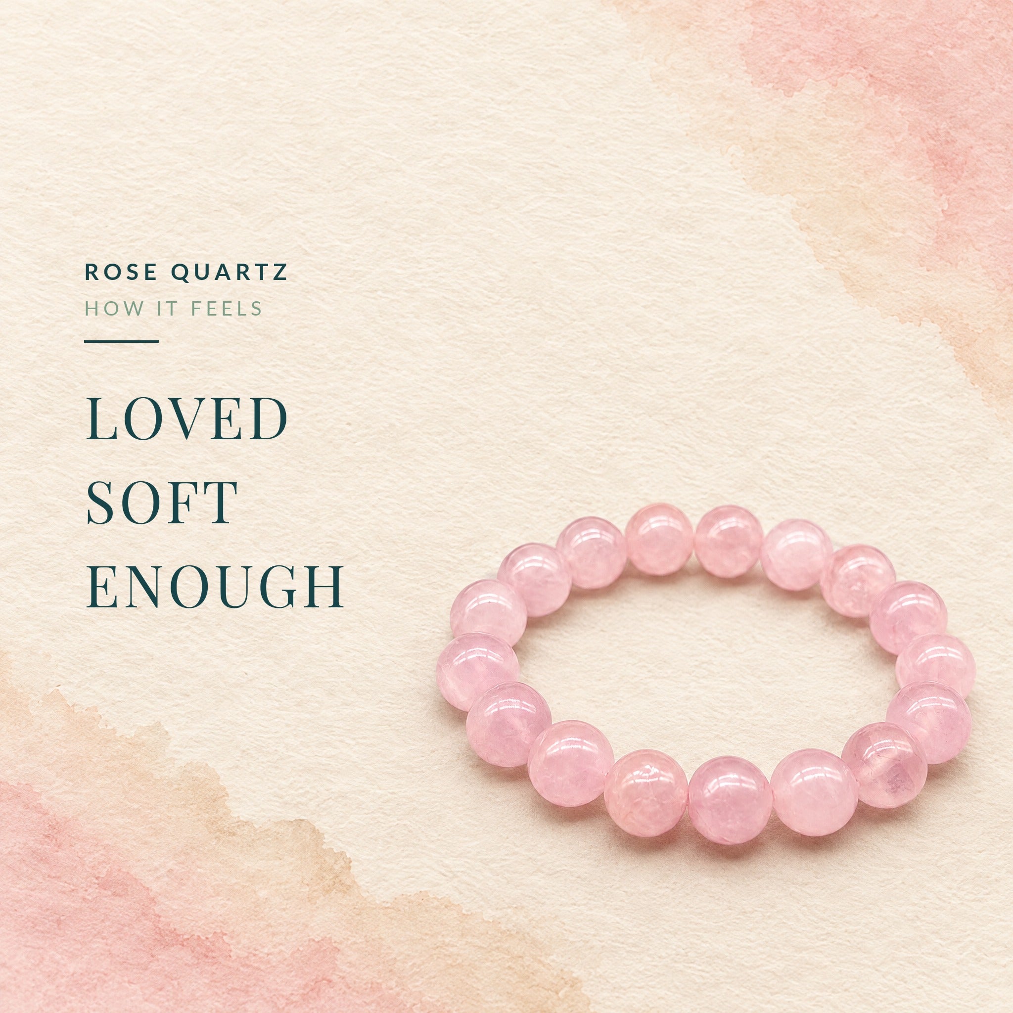 Rose quartz: how it feels