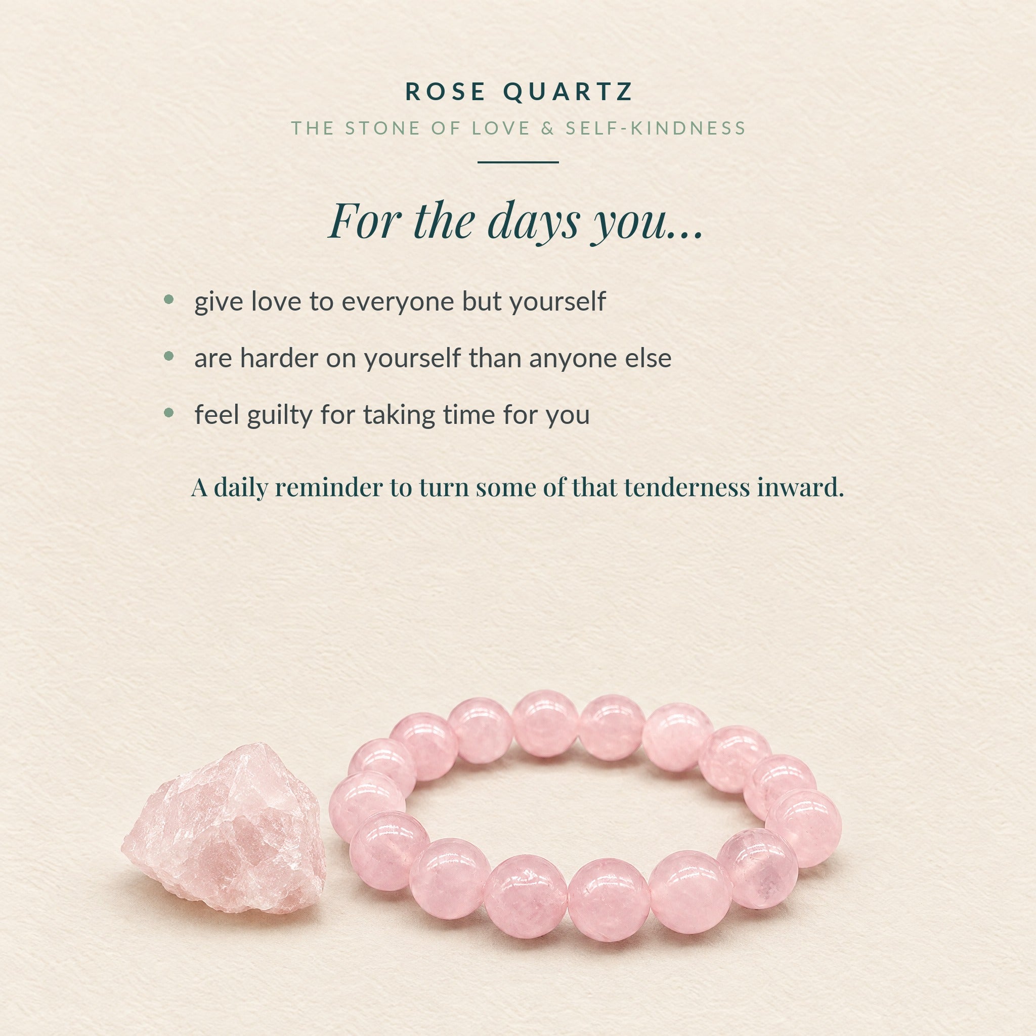 What rose quartz is for, with three everyday moments it supports